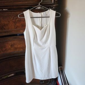 White Medium Bodycon Mini Dresd